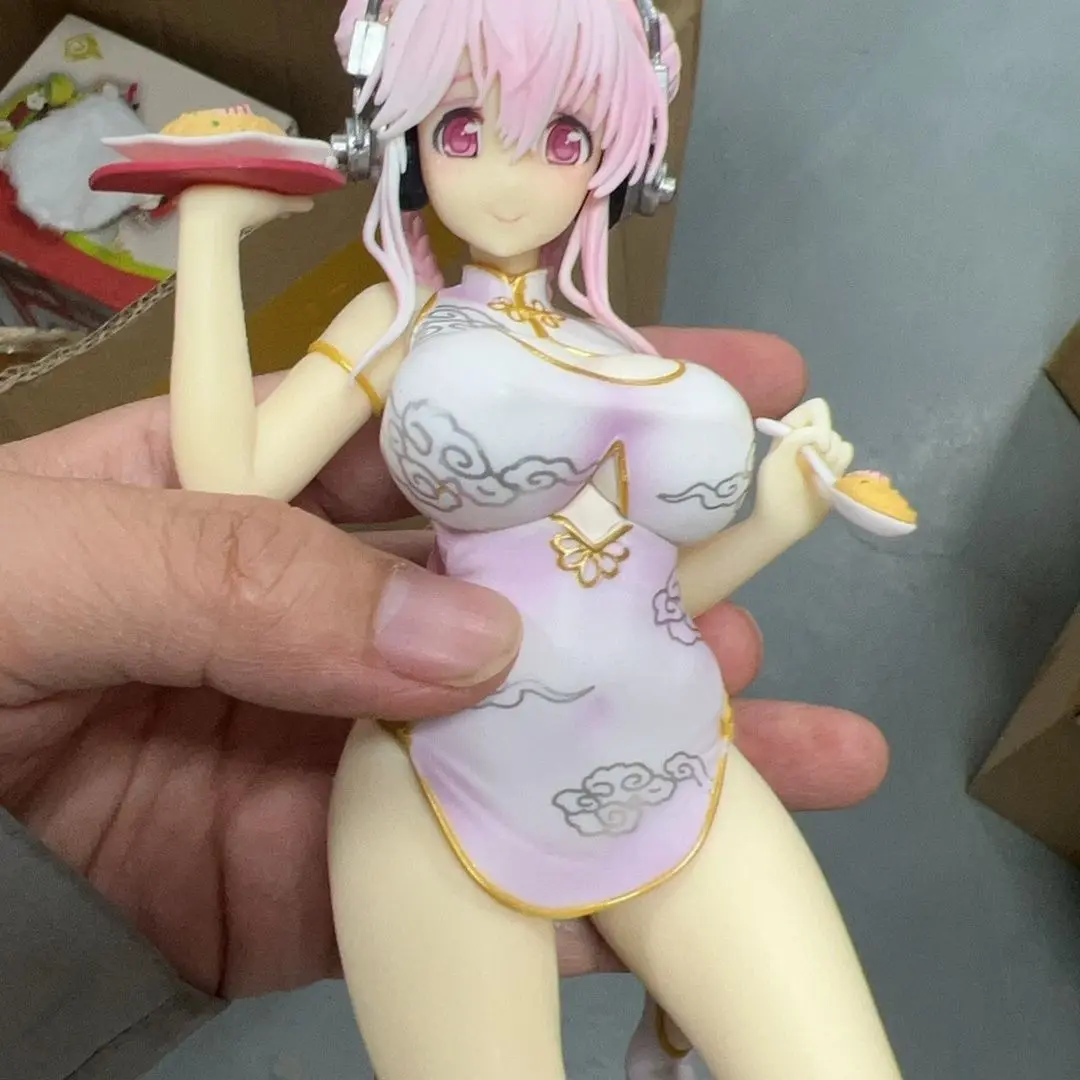 Supersonico Figure Sonico Figures Cheongsam Girl Anime Figurine Pvc Model Gk Statue Collectible Toys In Stock Customized Gifts