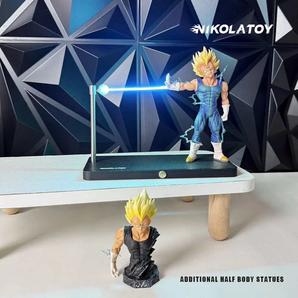Dragon Ball Vegeta Wave Magnetic Night Light Lamp Kamehameha Creative Desk Decoration Model Ornament Anime Peripheral Toys Gifts