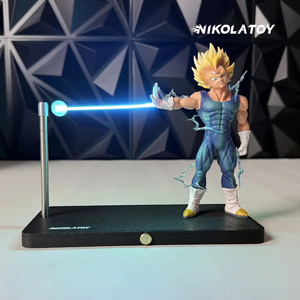 Dragon Ball Vegeta Wave Magnetic Night Light Lamp Kamehameha Creative Desk Decoration Model Ornament Anime Peripheral Toys Gifts