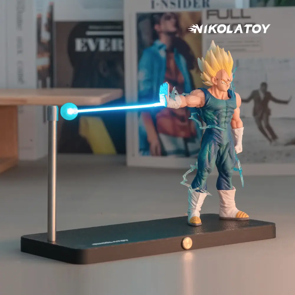Dragon Ball Vegeta Wave Magnetic Night Light Lamp Kamehameha Creative Desk Decoration Model Ornament Anime Peripheral Toys Gifts
