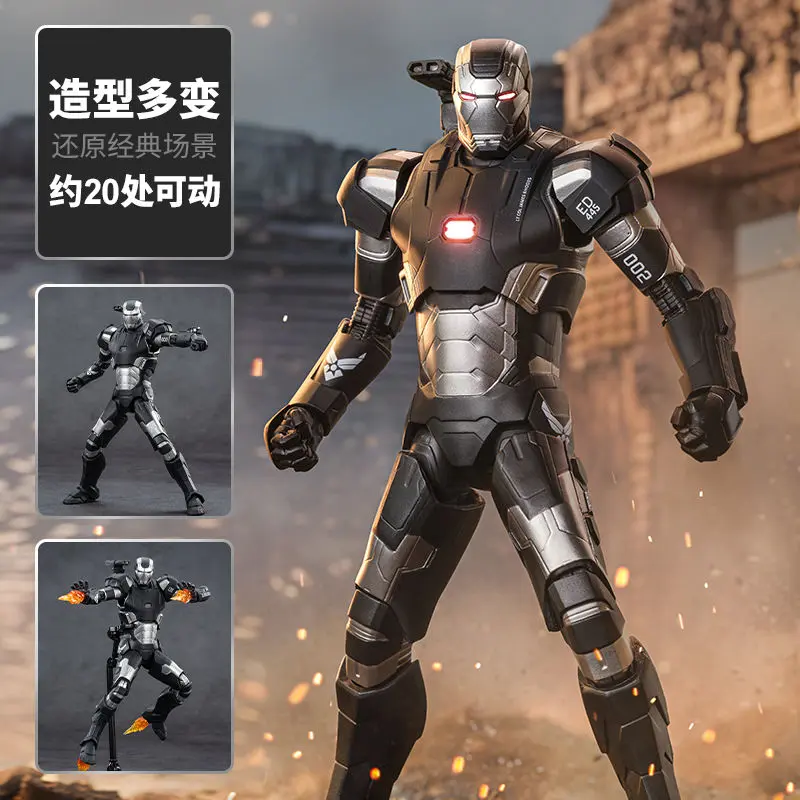 Zd Toys Iron Man 3 Film Movie Figure Mk2 War Machine Mk15 Sneaky Mk25 Striker‌ Mk26 Gamma Mk36 Peacemaker 1/10 Action Figure Toy