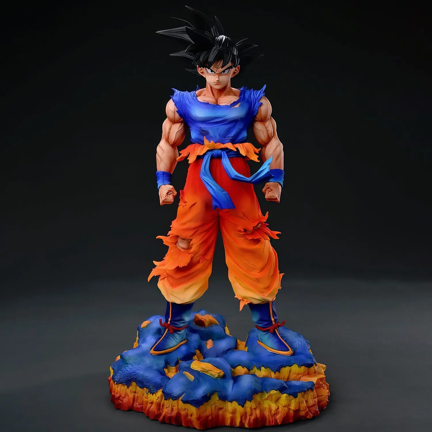 35cm Jt Dragon Ball Figure Son Goku Figures 2 Heads Goku Pvc Model Gk Statue Collectible Toys Doll Ornament Boys Birthday Gifts