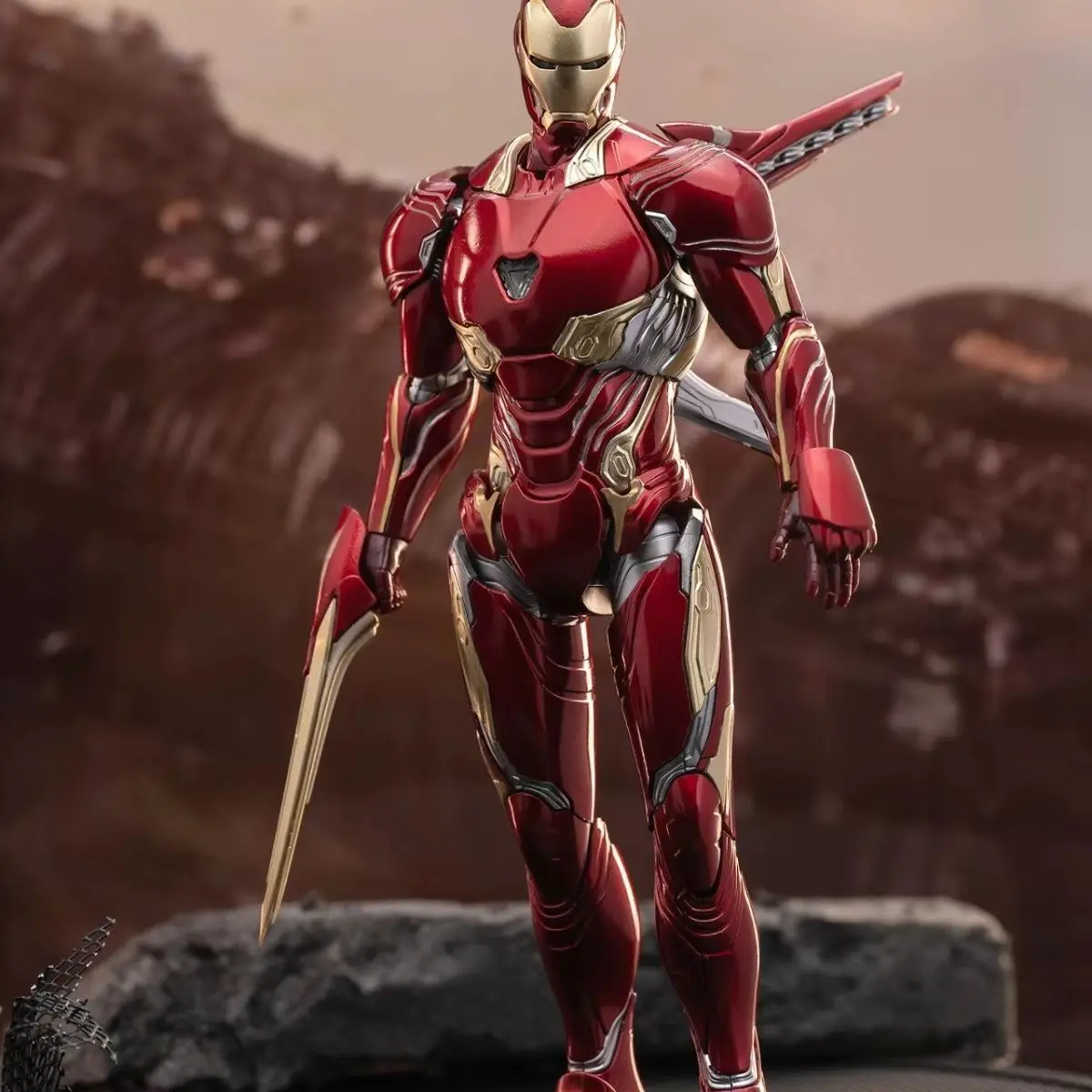 In Stock Iron Man Figure Mk85 Mk50 Assembly Model Kit Iron Man Movable Action Figures Gk Statue Doll Collect Room Desk Toys Gift