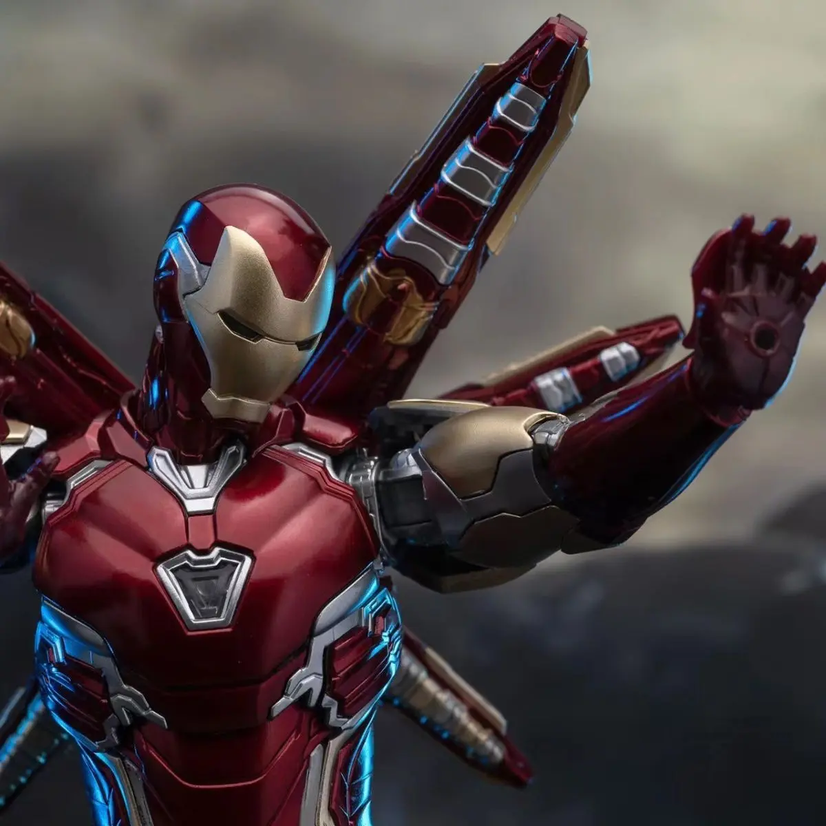 In Stock Iron Man Figure Mk85 Mk50 Assembly Model Kit Iron Man Movable Action Figures Gk Statue Doll Collect Room Desk Toys Gift
