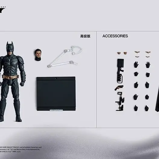 Inart 1/12 Studio New Batman Figure Men Soldier Batman Christian Bale The Dark Knight Rises Eternal Fight Hero Action Figure Toy