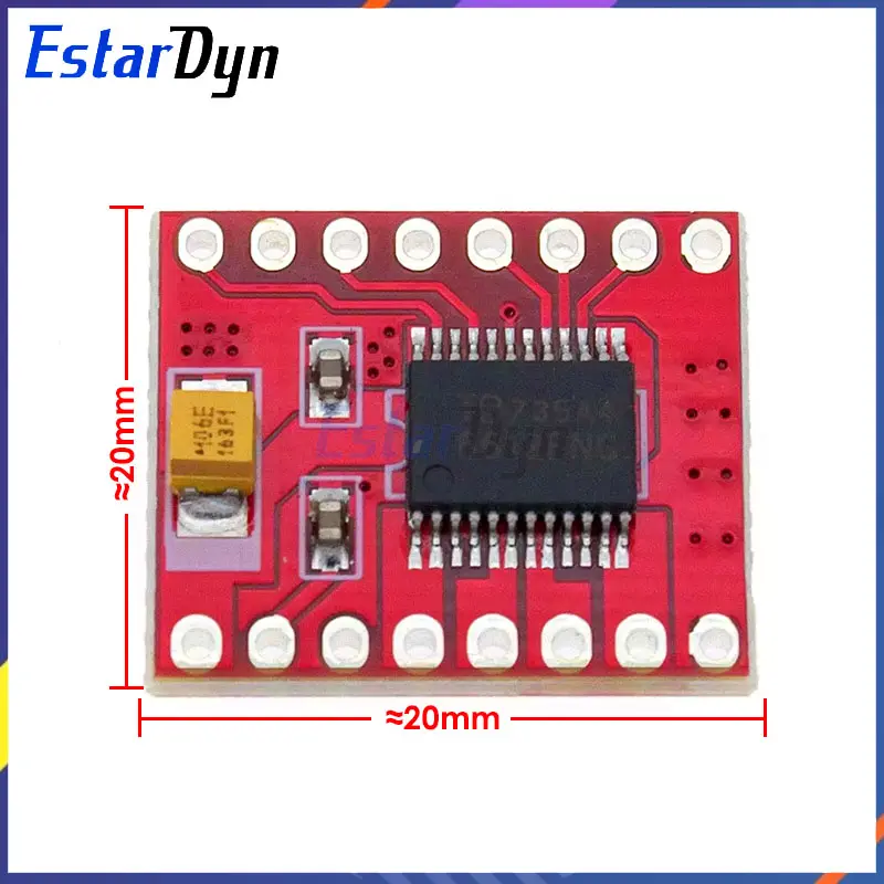 Estardyn 2pcs TB6612 Dual Motor Driver Board 1A TB6612FNG Microcontroller