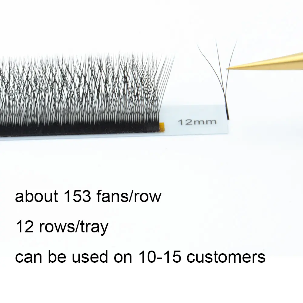 NAGARAKU 5cases 3D 4D 5D 6D W Shape Bloom Premade Fans Eyelashes Extensions Natural Soft Light Individual Lashes
