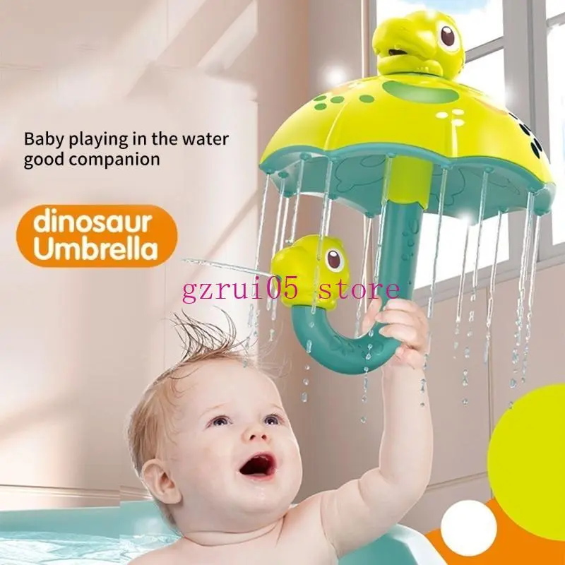 W89E Lovely Cartoon Dinosaur Water Sprinkler Bathing Toy for Toddler Fine Motor Skill