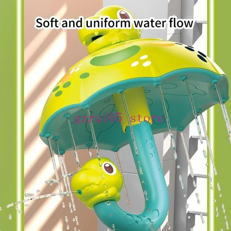 W89E Lovely Cartoon Dinosaur Water Sprinkler Bathing Toy for Toddler Fine Motor Skill