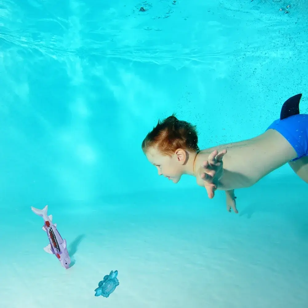 Summer Children Swimming Octopus Pool Diving Toys Water Sports Water Play Toys Diving Stick Gem Set Underwater Grabbing Toys