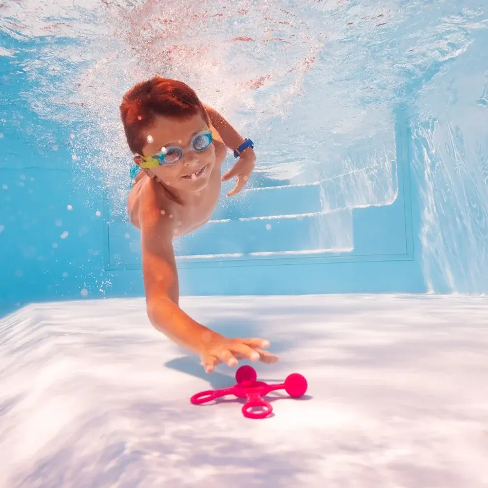 Summer Children Swimming Octopus Pool Diving Toys Water Sports Water Play Toys Diving Stick Gem Set Underwater Grabbing Toys
