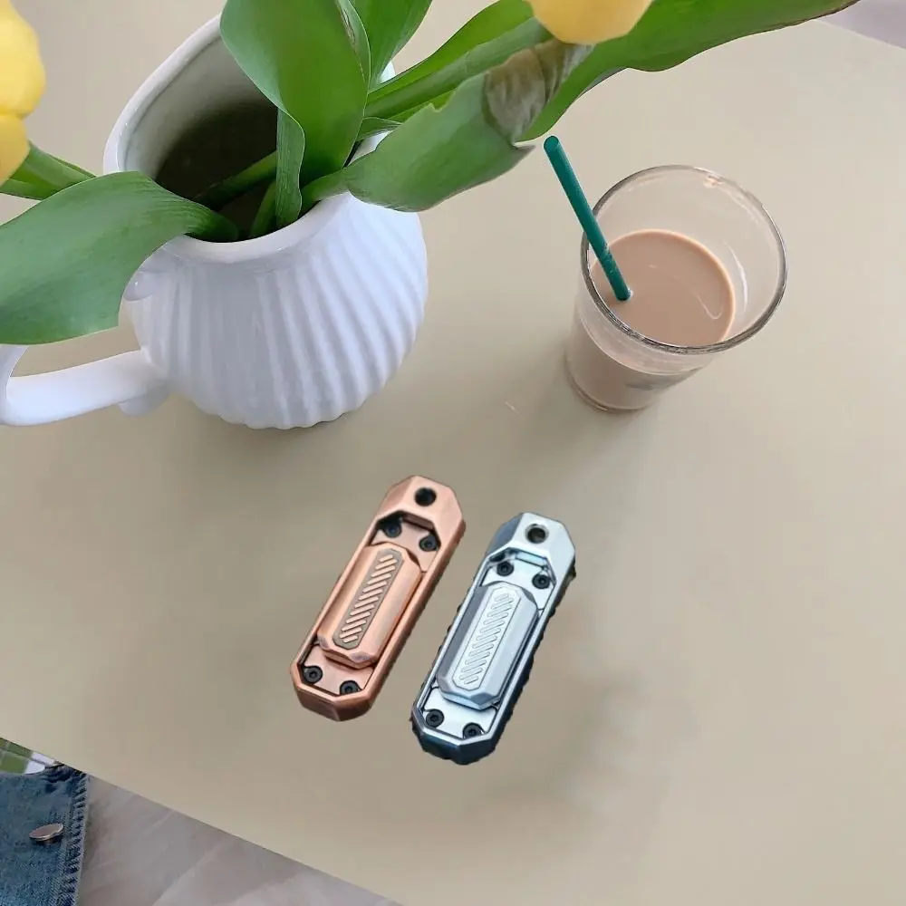 Rotating Toys Push Slider Fidget Spinner 2 in 1 Fidget Fingertip Metal Alloy Finger Toy Christmas Gifts