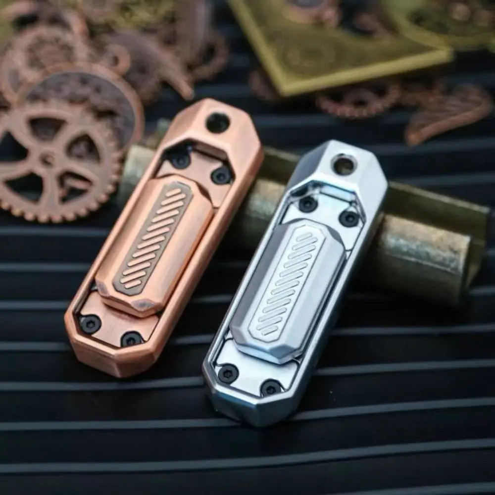 Rotating Toys Push Slider Fidget Spinner 2 in 1 Fidget Fingertip Metal Alloy Finger Toy Christmas Gifts
