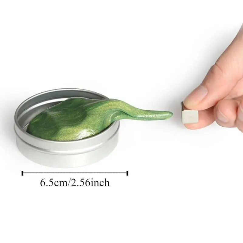 Resin Magnetic Bouncing Mud Colored Clay Ferrofluid Magnetic Suction Clay with Magnet DIY Mud Playdough Kids Toys