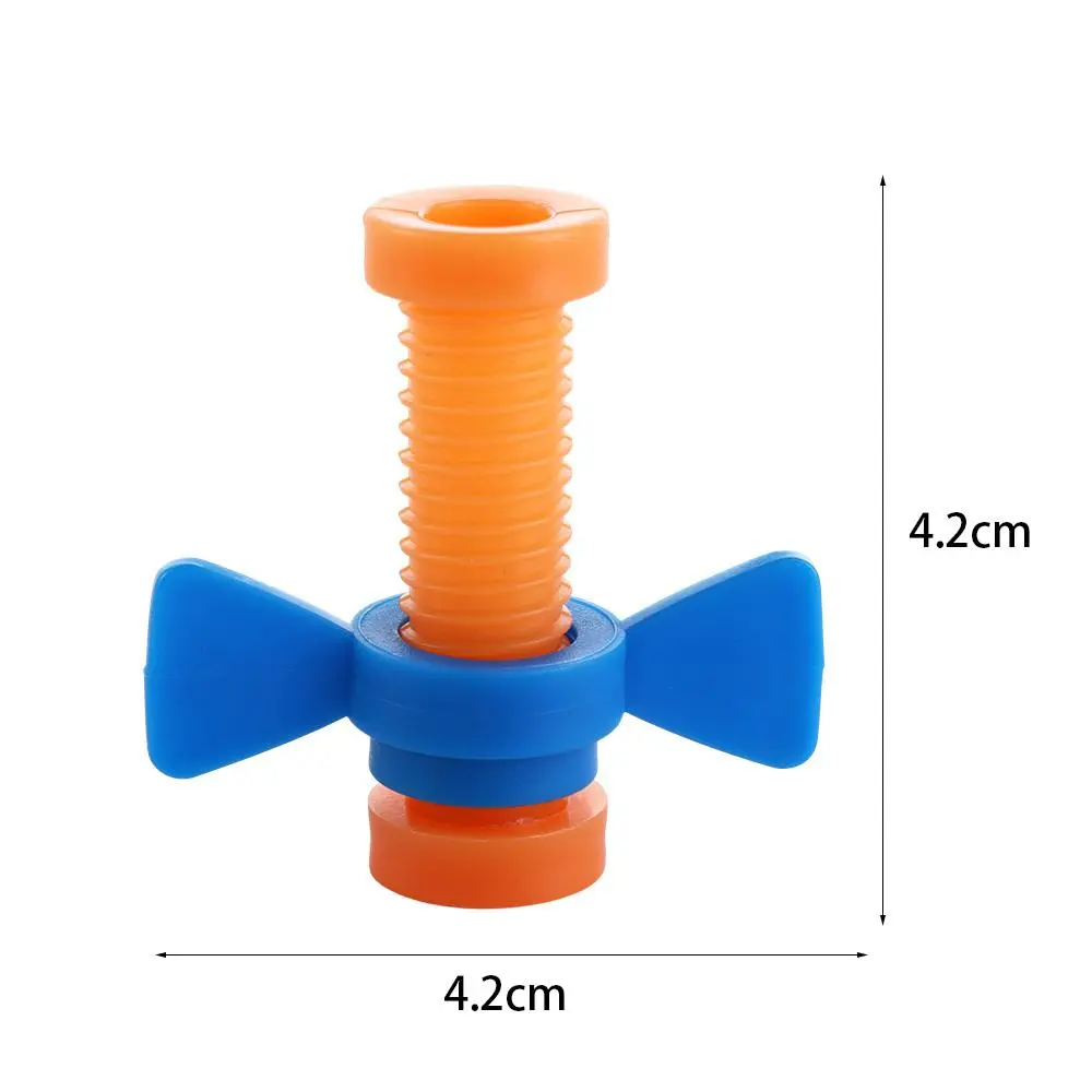 Rotating Screw ABS Screwing Toy Sensory Push Rotating Screw Pencil Cases ABS Colorful Fidget Pencil Toppers for 4pcs/set