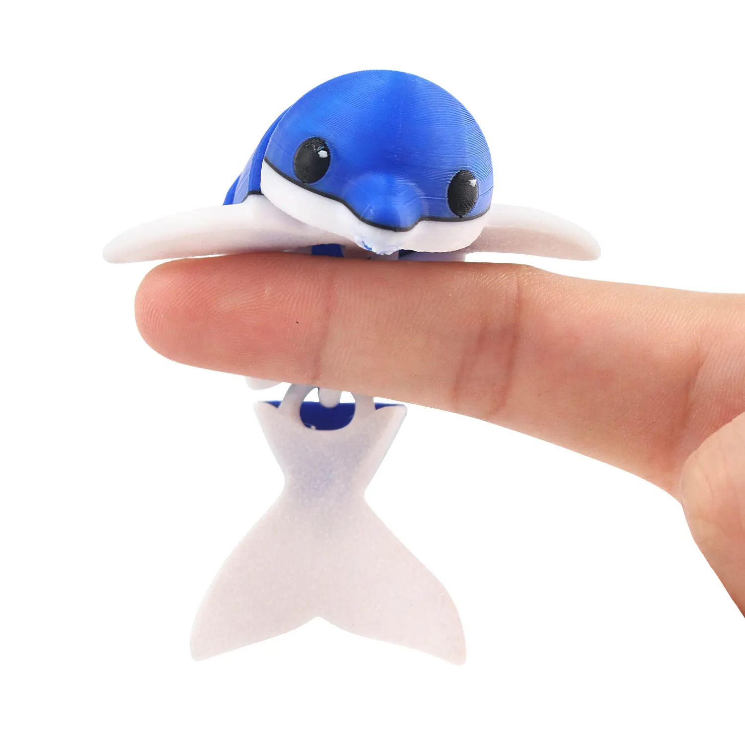 3D printing of small whales, simulation of animal models, collection of desktop decorations, decoration of ornaments, toys