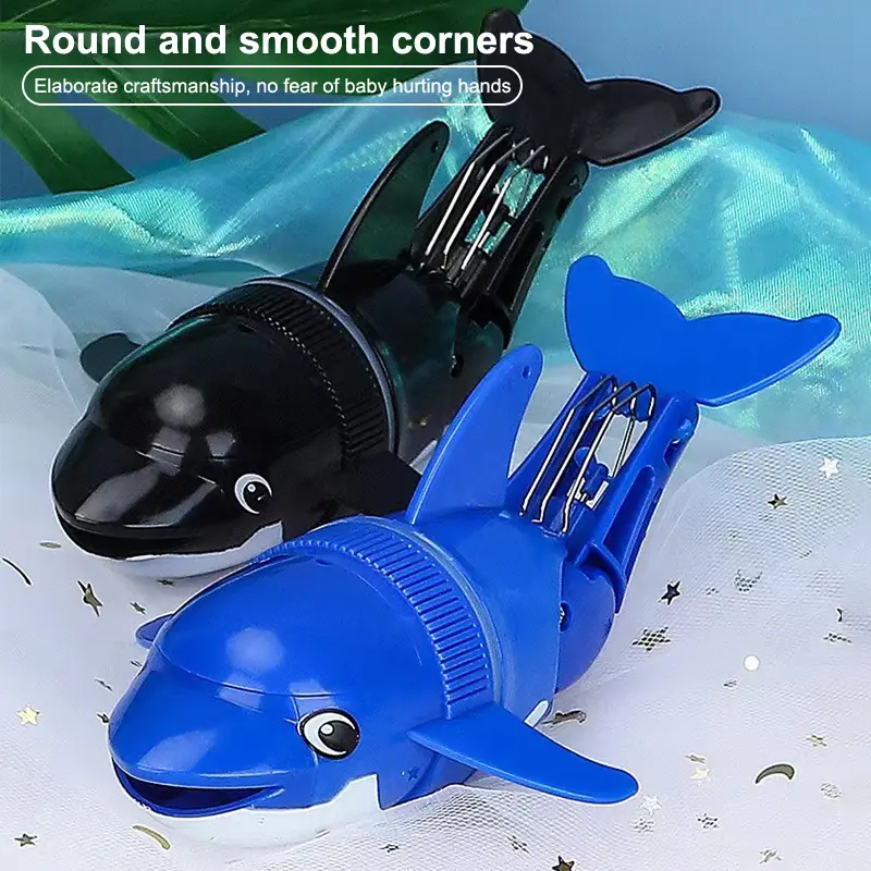 Cartoon Electric Dolphin Toy Water Playing Fish Rolling Toys Electric Swinging Fish Children Bath Toys For Kid Birthday Gifts
