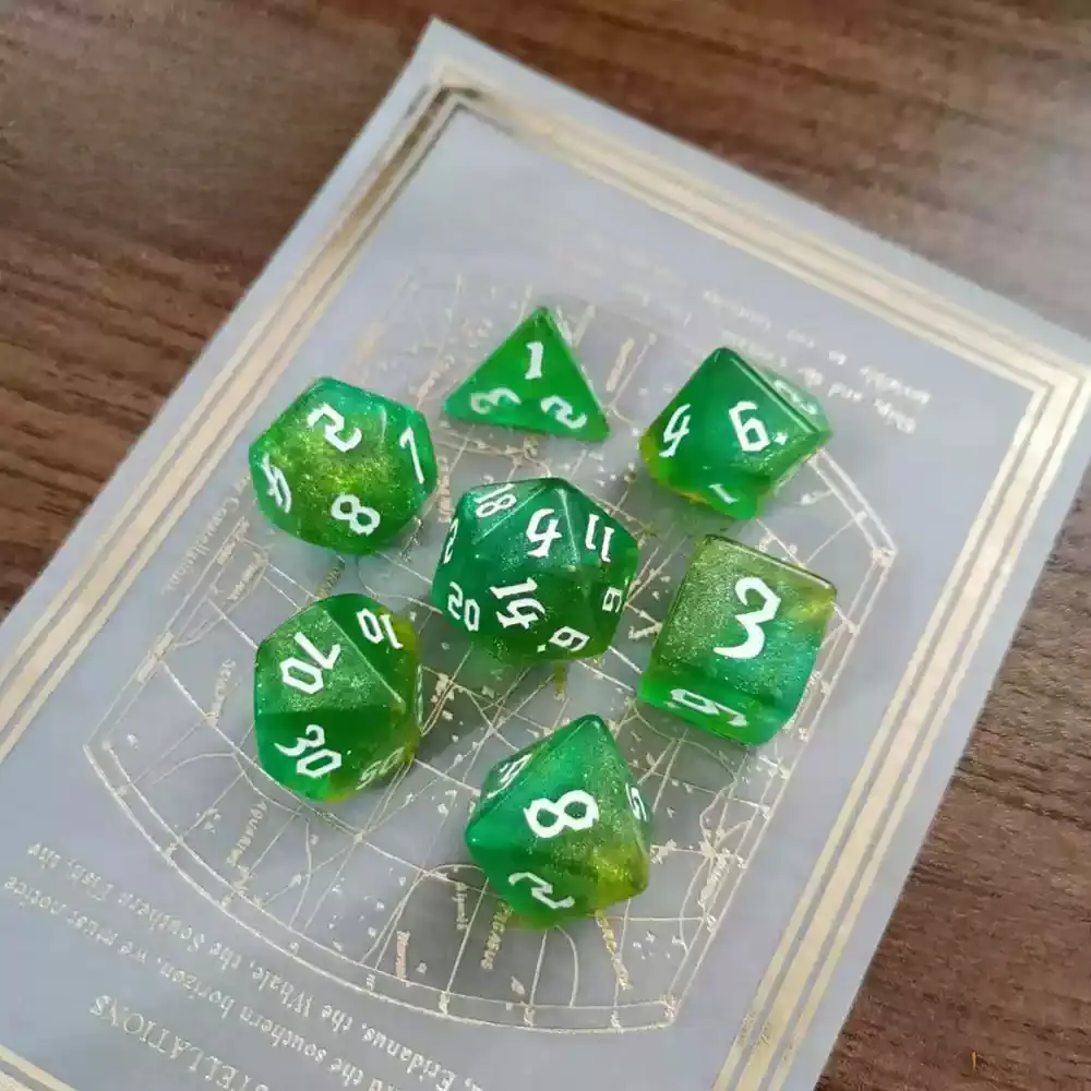 DND Dice 7pcs/lot Mixing Colors Multi-sided Dice Set for Role Playing Board Games Table Games DND RPG TRPG Games Polyhedral Dice