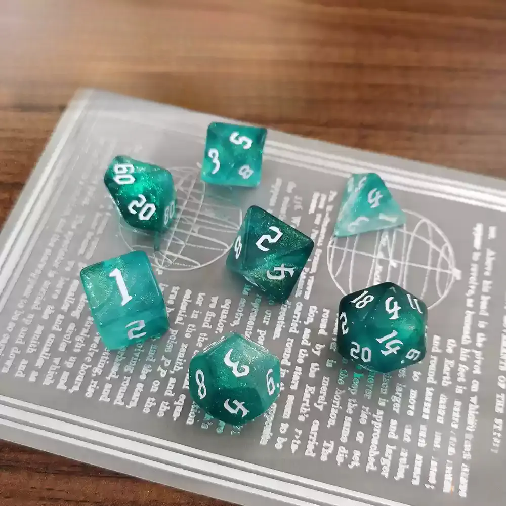 DND Dice 7pcs/lot Mixing Colors Multi-sided Dice Set for Role Playing Board Games Table Games DND RPG TRPG Games Polyhedral Dice