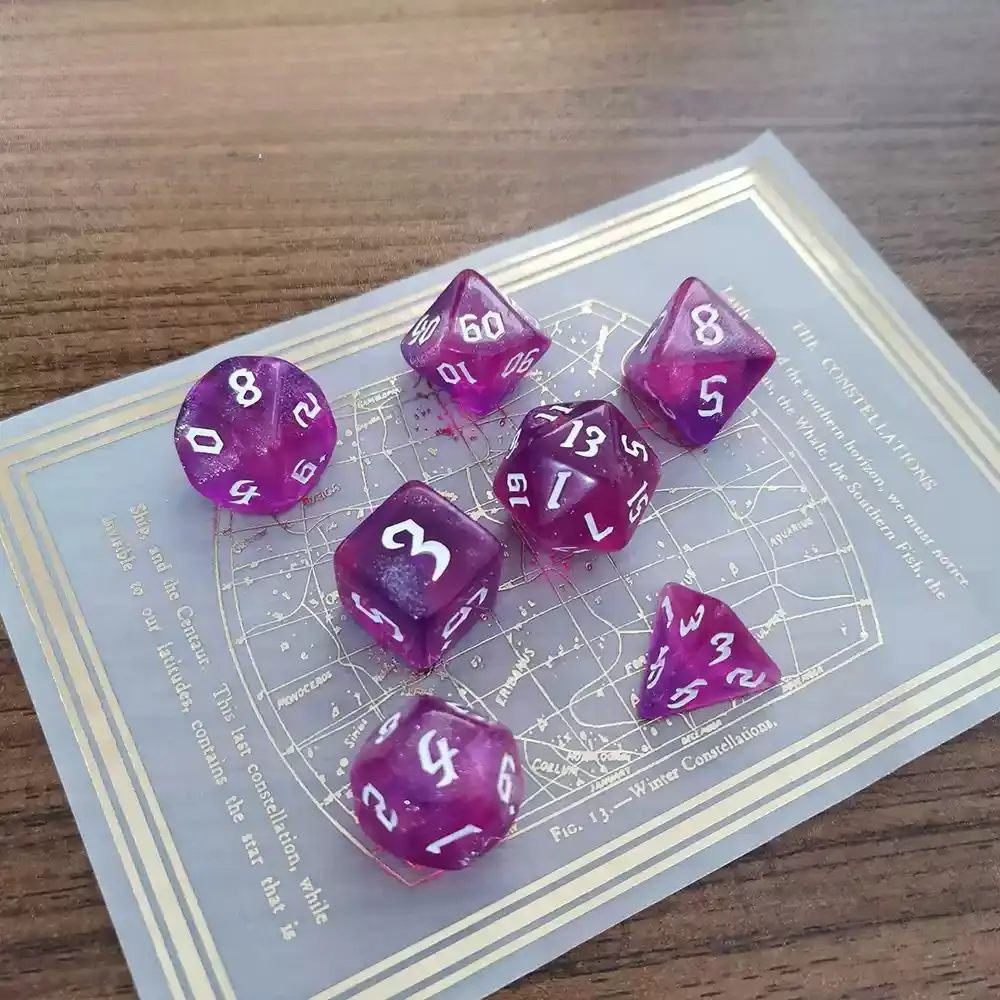 DND Dice 7pcs/lot Mixing Colors Multi-sided Dice Set for Role Playing Board Games Table Games DND RPG TRPG Games Polyhedral Dice
