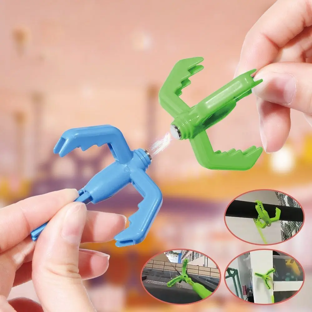 Hand Eye Coordination Spring Claw Hook Easy To Use Plastic Hook Claw Scalable Claw Toy Colourful Magnetic Attraction