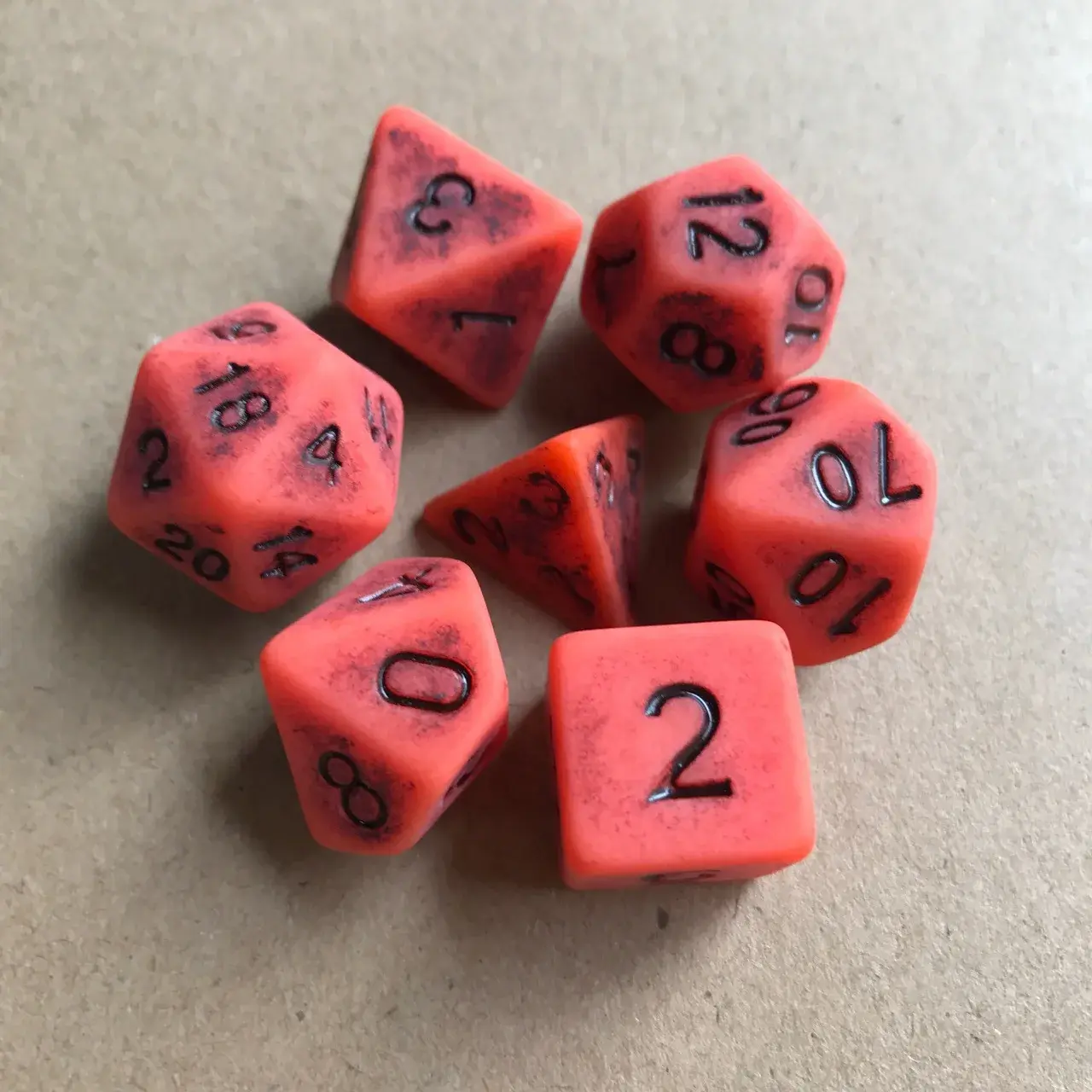 Dnd Dice Set 7pcs/lot Multicolors D20 D12 D10 D8 D6 D4 Role Playing Polyhedral Dice for Board Game DND RPG Game Multi-sided Dice