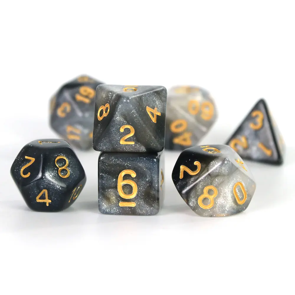 7pcs Polyhedral Dice Set DND Game Dice Entertainment Games Accessories for DND RPG Board Game