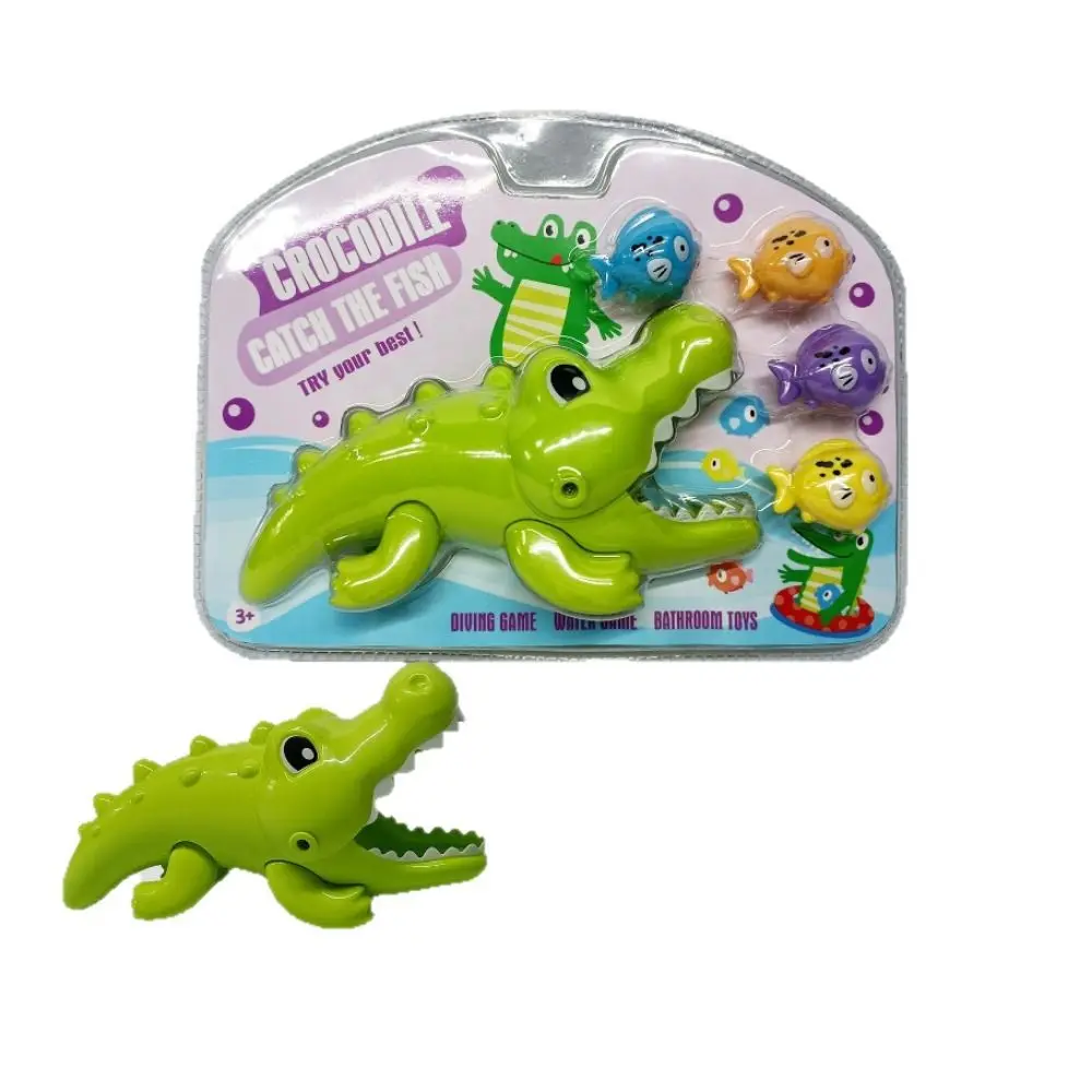 Big Crocodile Bathroom Bathing Toy Multiple Types Cartoon Water Playing Toys Eating Small Fish Fashion Crocodile Water Toy