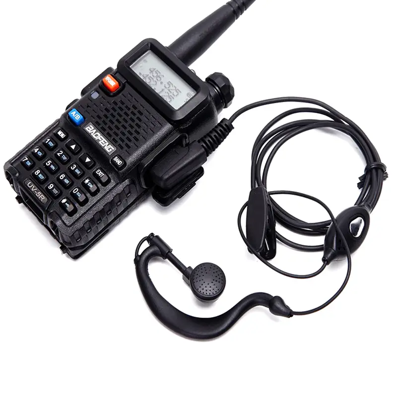 2 Pin Walkie Talkie Headset Earphone K-Plug Wired Two Way Ham Radio Earpiece For Baofeng BF-888S UV5R Walkie Talkie 992 Earwear