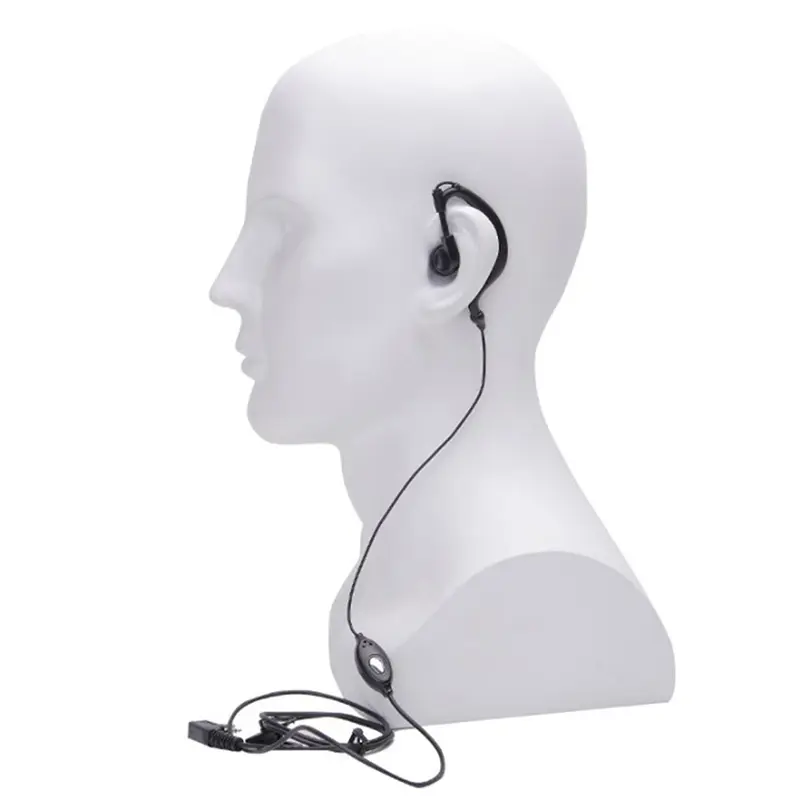 2 Pin Walkie Talkie Headset Earphone K-Plug Wired Two Way Ham Radio Earpiece For Baofeng BF-888S UV5R Walkie Talkie 992 Earwear