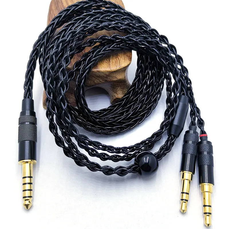 8 Core HE400SE Cable 3.5/2.5/4.4mm Plug to 2* 3.5mm plug  for Hifiman SUNDARA Ananda HE400SE Denon AH-D600 SONY MDR Z1R ...