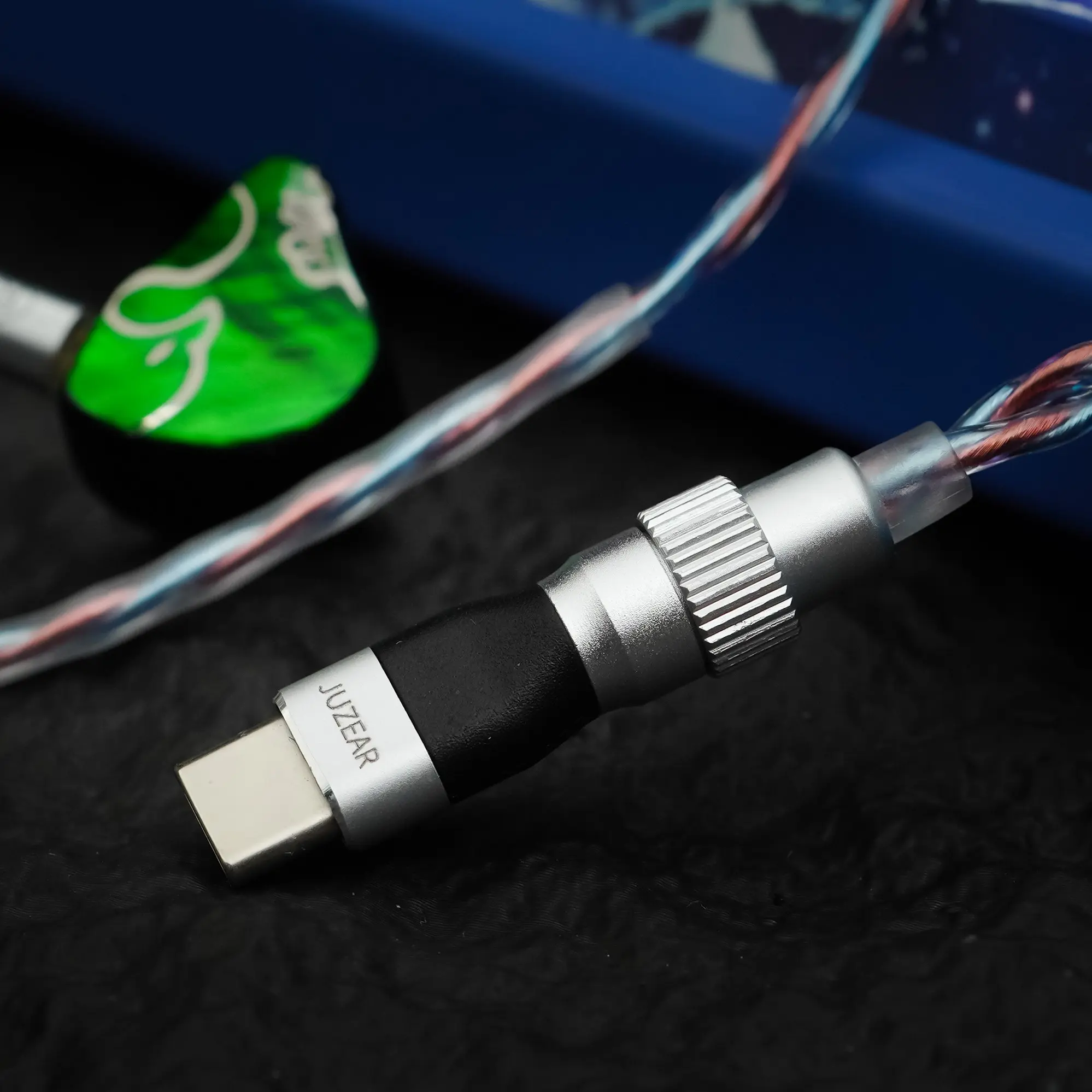 JUZEAR x Z Reviews Defiant 1DD+3BA Hybrid In-ear Earphones 3-Way Crossover HiFi Headset with 3.5+4.4mm Replaceable Plugs Cable