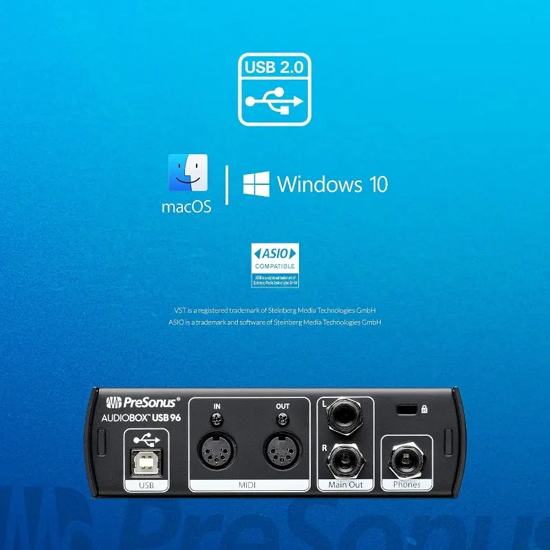 AudioBox 96 25th Anniversary Studio Ultimate Bundle Complete Recording Kit with Studio One Artist DAW Software