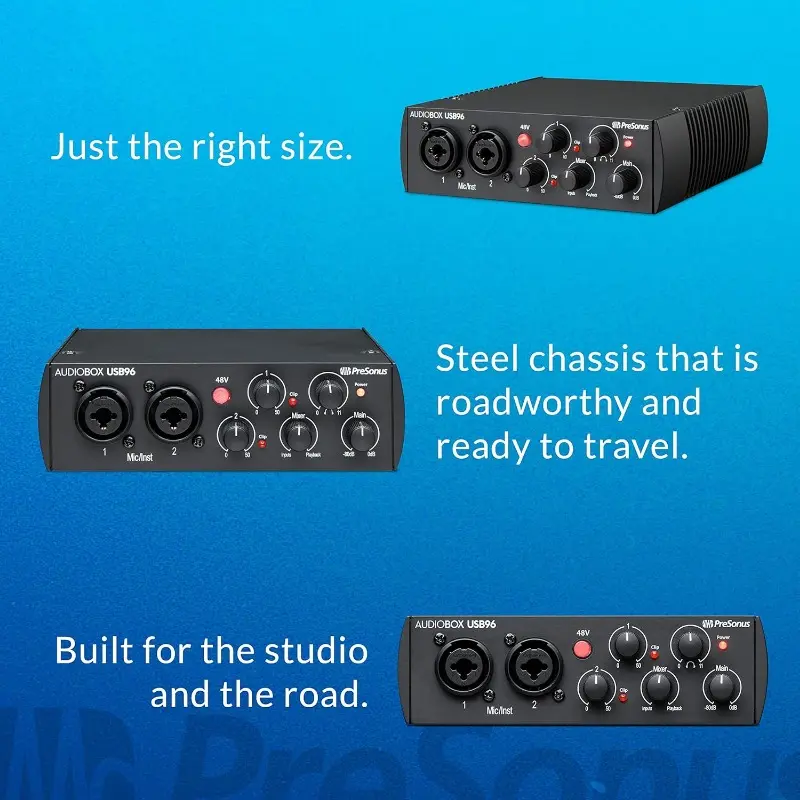 AudioBox 96 25th Anniversary Studio Ultimate Bundle Complete Recording Kit with Studio One Artist DAW Software