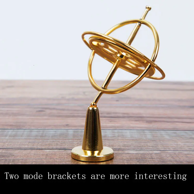 Creative Scientific Learning Metal Finger Gyroscope Gyro Top Pressure Relieve Classic Toy Educational Toy For Children