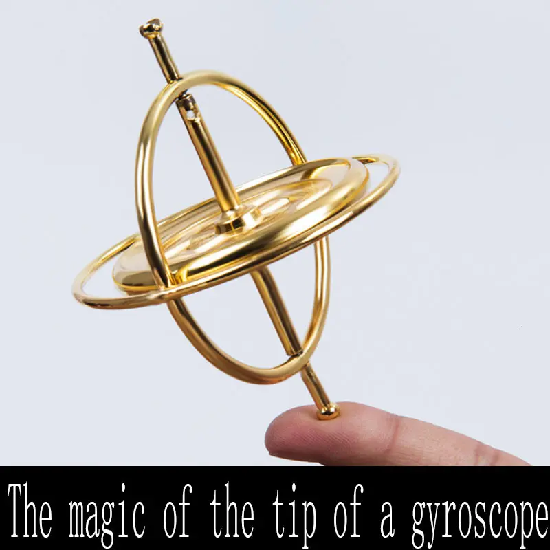 Creative Scientific Learning Metal Finger Gyroscope Gyro Top Pressure Relieve Classic Toy Educational Toy For Children