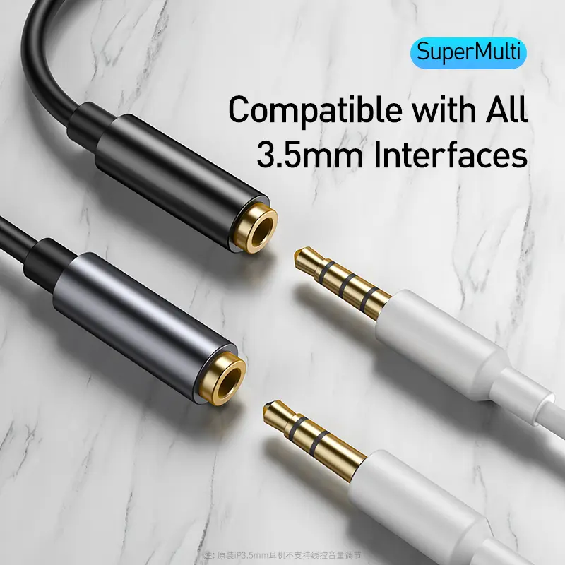 Baseus Type C to 3.5mm Aux Adapter Earphone USB C Cable Headphones Adapter 3.5 Jack Audio cable For Huawei P20 Xiaomi Mi 10
