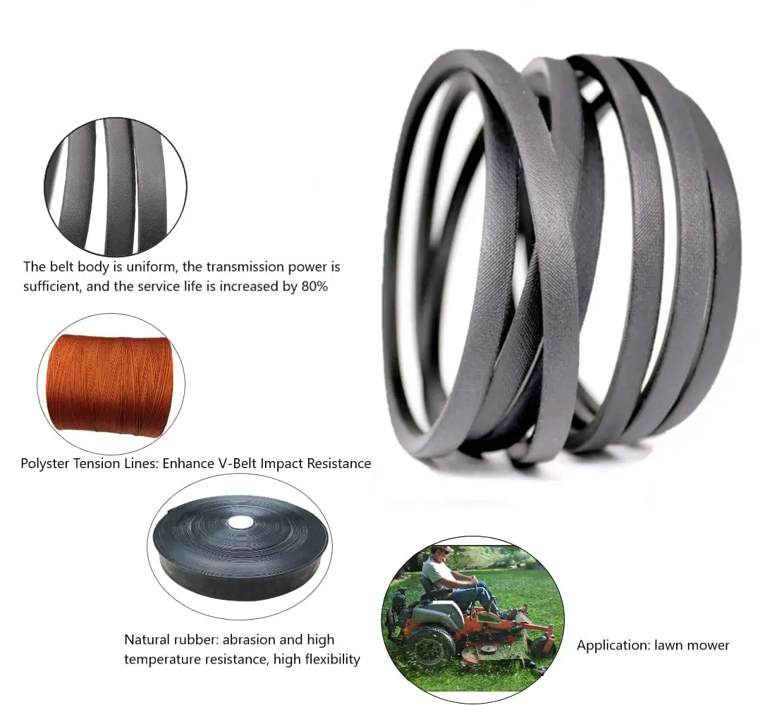 1PCS Z Type Agricultural Machinery V-Belt Industrial Triangle Belt 450mm-940mm Transmission Drive Belt