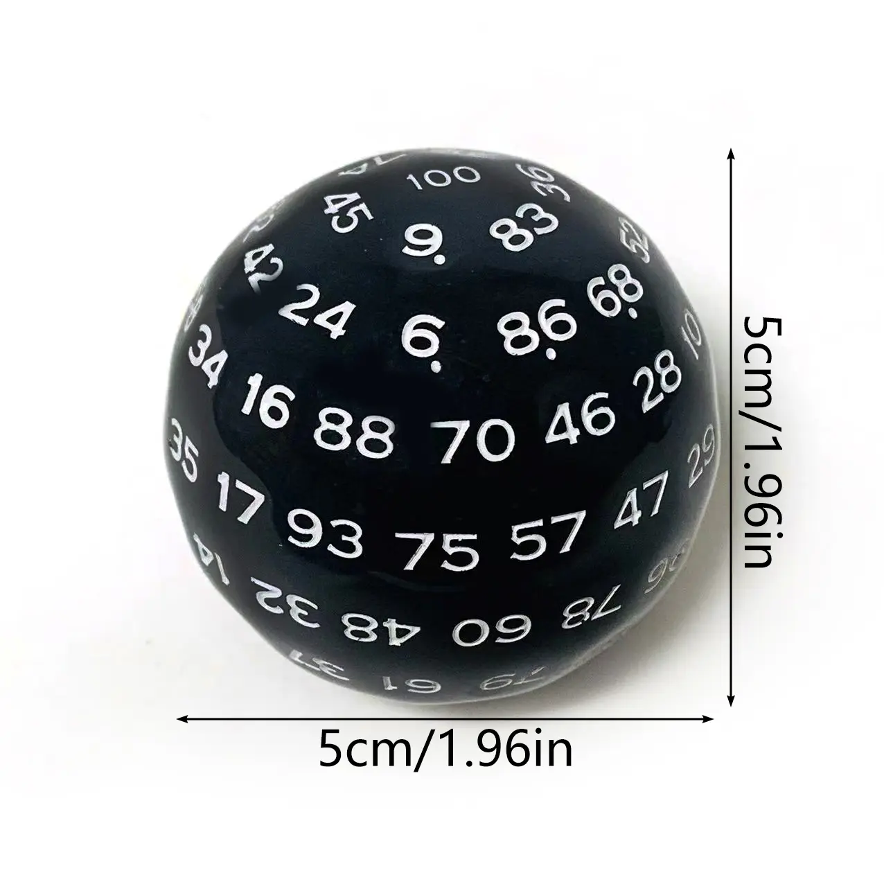 100 Sided Polyhedral Dice D100 Multi Sided Acrylic Dices Role Playing Game Party Board Game ,Friends Gathering Board Game