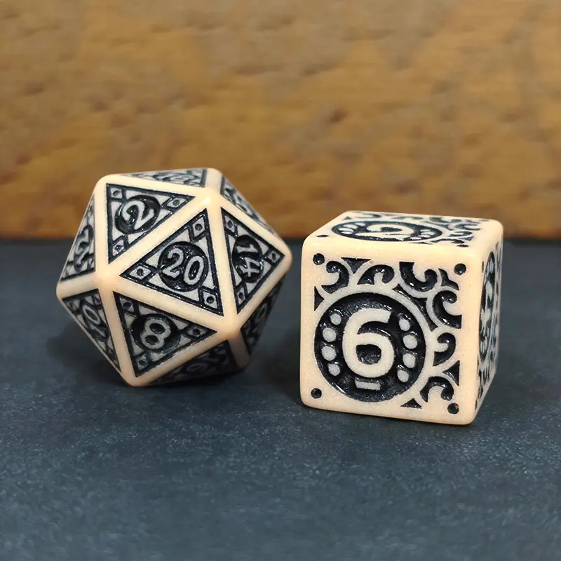 7pcs Polyhedral Dice Set Game Dice for DND RPG Board Game Accessories  D4 D6 D8 D10 D12 D20 for RPG Board Game Accessories