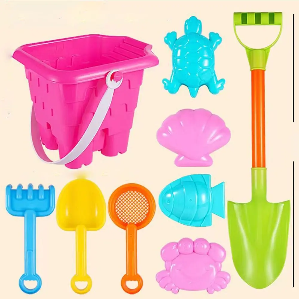 Children Beach Toys Beach Digging Set for Kids Castle Sandbox Bucket Thickened Play House Beach Shovel Outdoor Toys