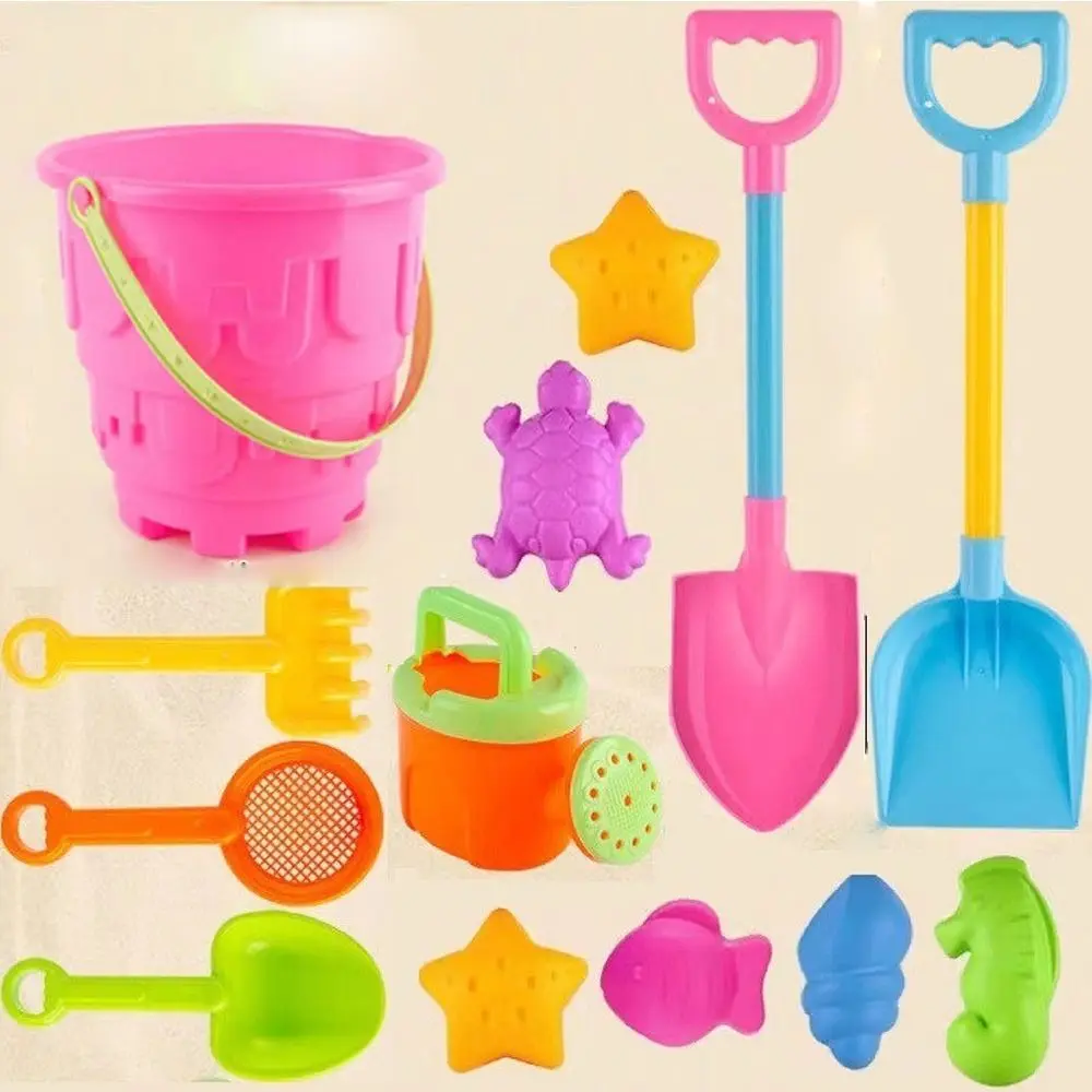 Children Beach Toys Beach Digging Set for Kids Castle Sandbox Bucket Thickened Play House Beach Shovel Outdoor Toys