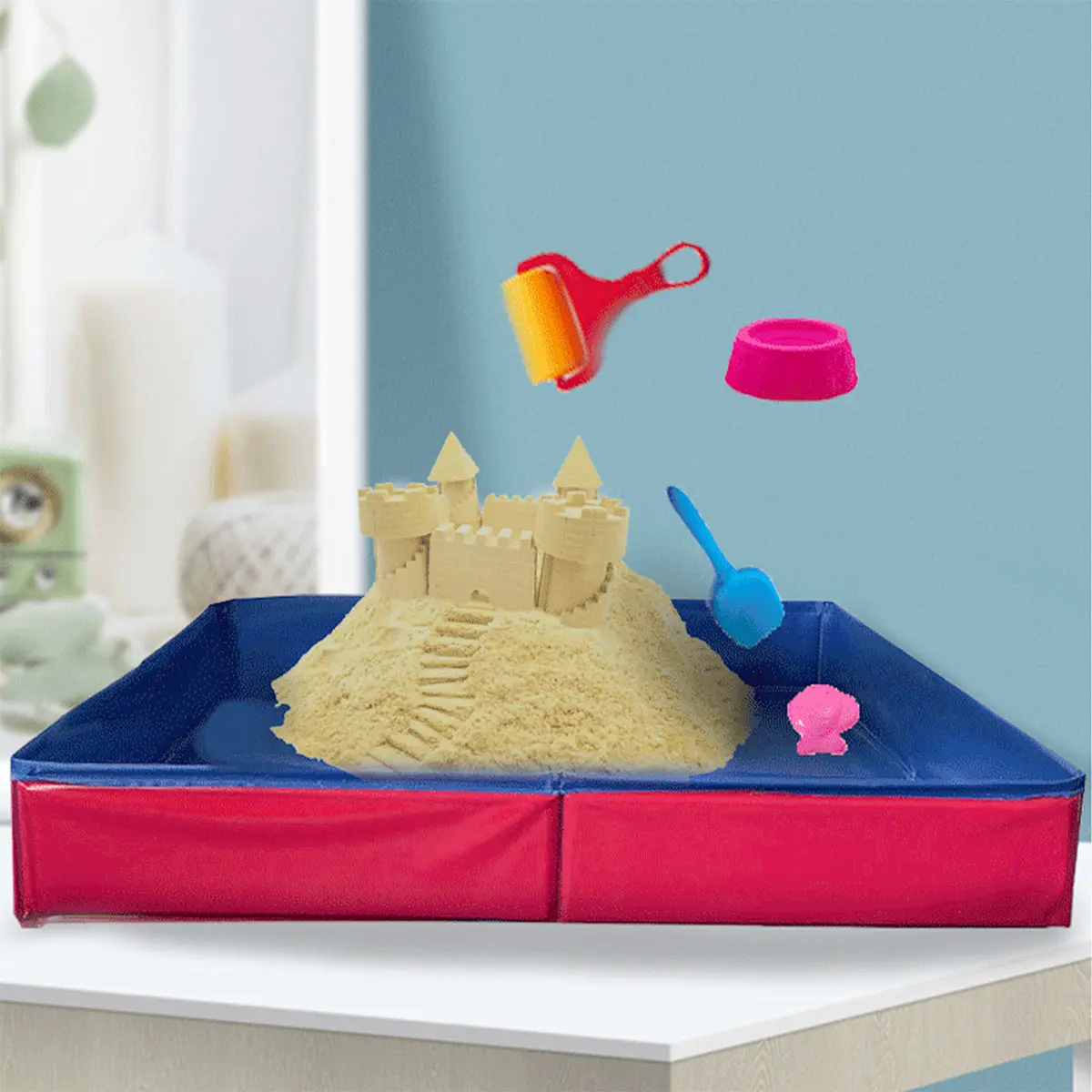 Beach Toys for Kids Sandbox for Beach Children Outdoor Games Sand Castle Toys Sand Box for Kids Boys Girl for Christmas Birthday