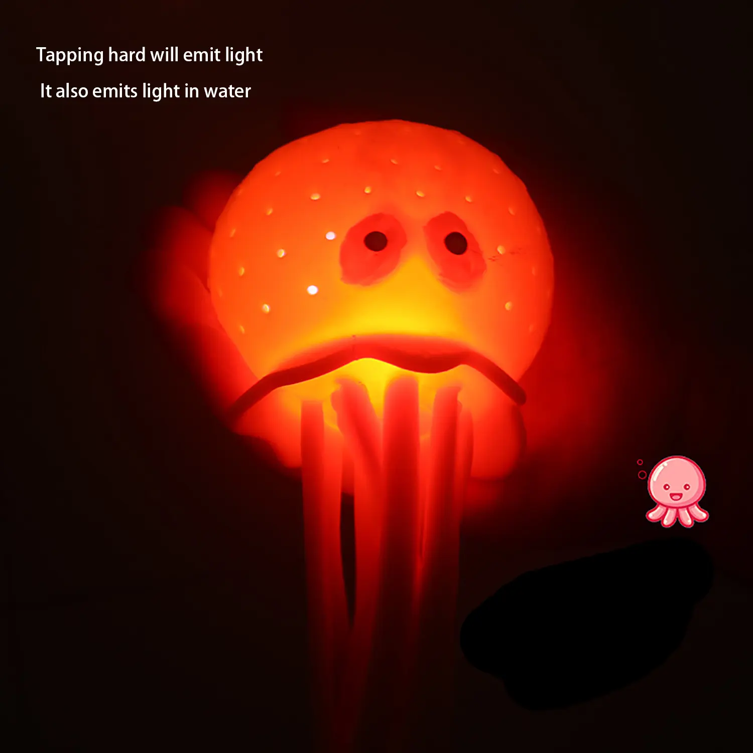 Luminescent Water Spray Octopus Sponge Absorbs Water Octopus Swimming Shower Toy Children's Summer Water Playing