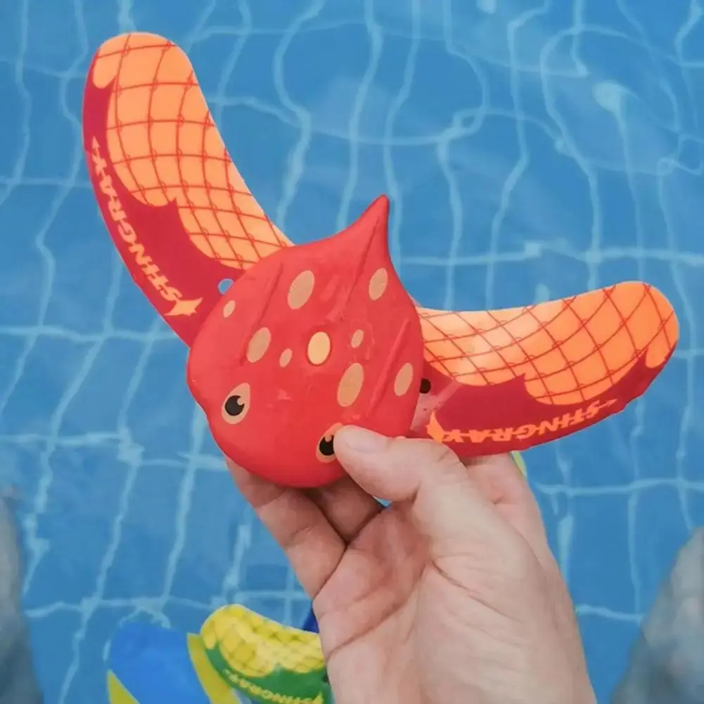 Water Power Manta Ray Devilfish for Pool Water Toys for Kids Swim Training Diving Games Outdoor Fun Hydrodynamic Glides for Ages