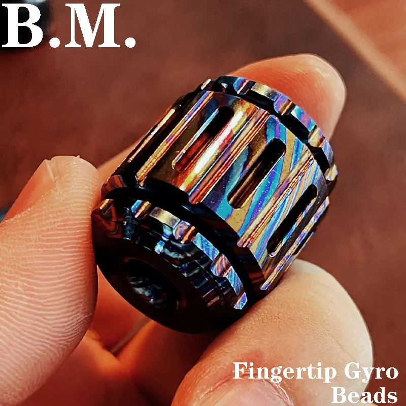 B.M War Hammer EDC Knife Pendant Fingertip Gyro Pendant Adult Fidget Toy Paracord Rope Decompression Toys Edc Titanium Accessory