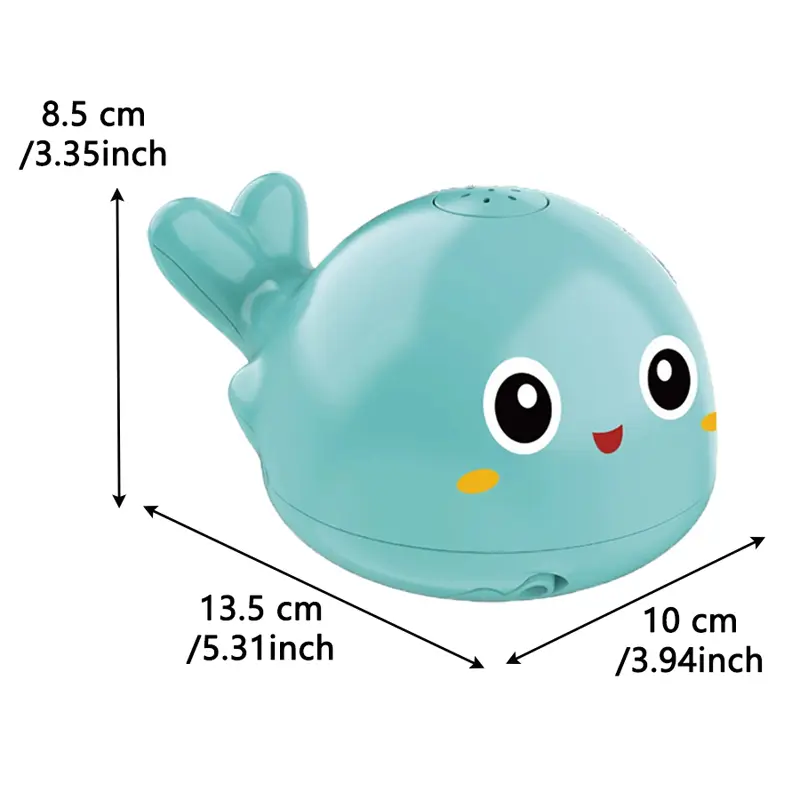 Baby Bath Toys Spray Water Shower Toys for Kids Electric Octopus Whale Bath with LED Light  Automatic Sensing Squirting Water
