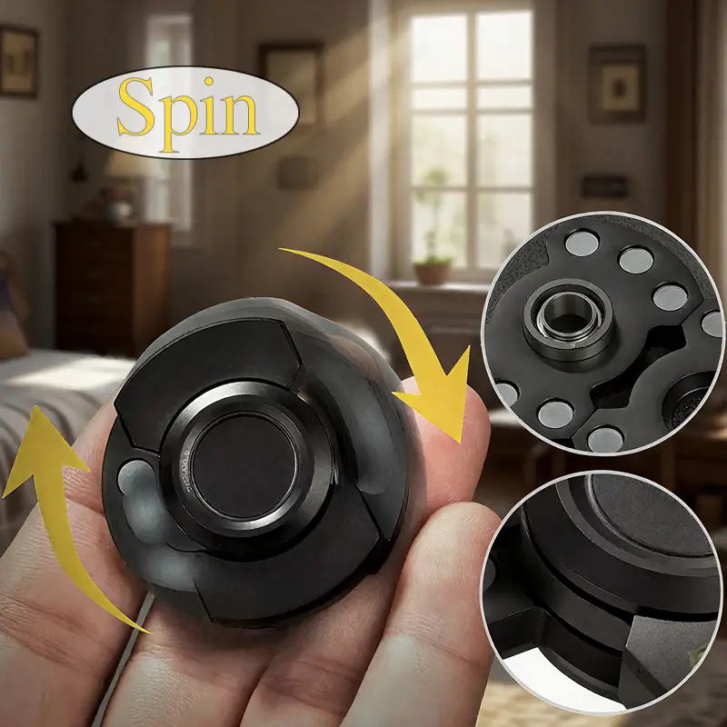 Metal Triple-Style Magnetic Fidget Spinner – Stress & Anxiety Relief for Adults with ADHD | EDC Toy Fidget toy adult kids gift