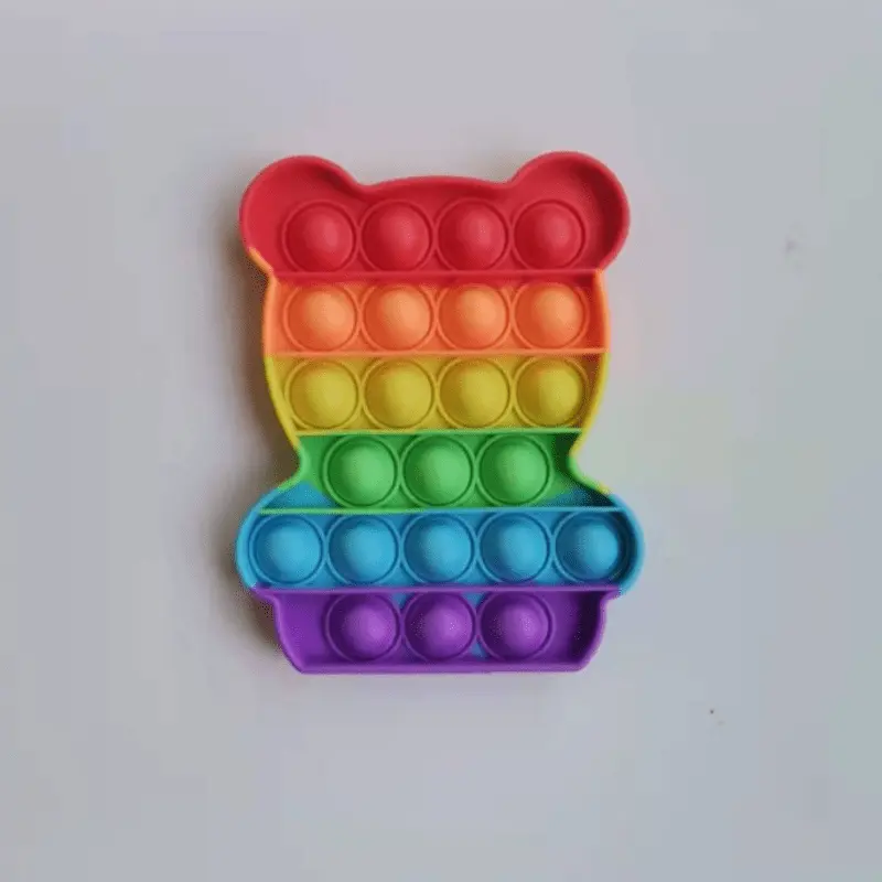 Rainbow Fidget Reliver Stress Toys Push Bubble Antistress Toys Adult Children Simple Dimple Toy To Relieve Autism Kids Game Gift