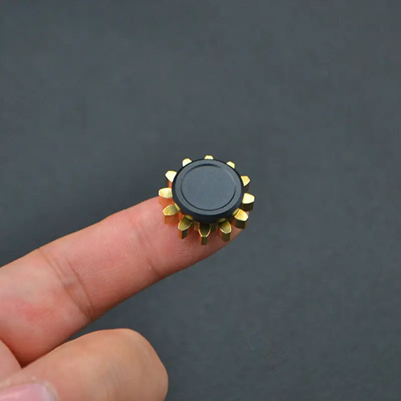 Mini Metal Gear Gyroscope Fidget Spinner Stress Relief Adult Gift Sliver Black Gyroscope for Children Antistress Hand Toys Gift